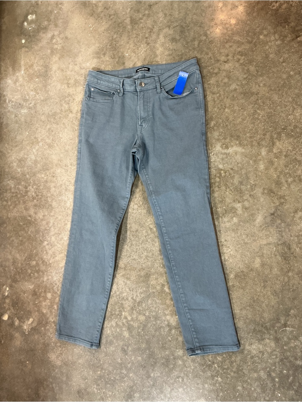 Express Men’s Slim Gray Blue Stretch Jeans 31x30 Conscious Edit Modern pants